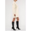 August Sky Women's Collared Henley Lightweight Sweater Mini Dress - 3 of 4