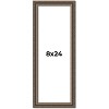PosterPalooza | Panoramic Sculpted Silver Picture Frame - UV Acrylic, Foam Board Backing, Hanging Hardware - 2 of 4
