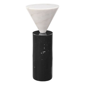 Uttermost Top Hat Marble Drink Table - 1 of 4
