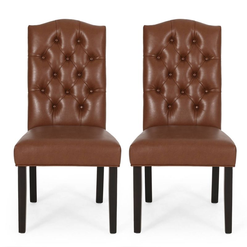 2pk Harriet Contemporary Tufted Dining Chairs - Christopher Knight Home, 1 of 13