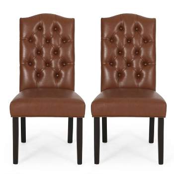 2pk Harriet Contemporary Tufted Dining Chairs - Christopher Knight Home