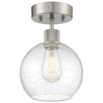 Access Lighting Port Nine 1 - Light Flush Mount in  Brushed Steel