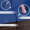 Tangkula Set of 7 Patio Furniture Set w/ 35" Propane Gas Fire Pit Table & Waterproof Cover - 3 of 4