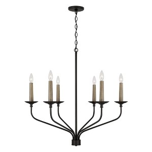 Capital Lighting Wilder 6 - Light Chandelier in  Matte Black - 1 of 4
