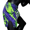 Fairtex BS1928 Green/Blue New Muay Thai Boxing Shorts Slim Cut - 4 of 4
