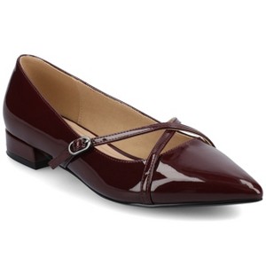 Journee Women's Camby Medium and Wide Width Dress Flats - 1 of 4