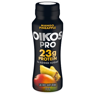 Oikos Pro Fat Free Mango Pineapple Cultured Dairy Drink - 7 fl oz