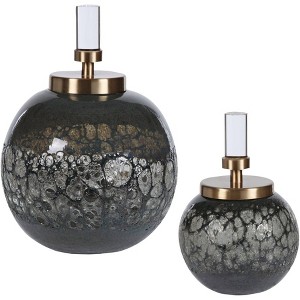 Uttermost Cessair Blue and Gray Art Glass Bottles Set of 2 - 1 of 1