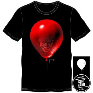 It Mens Red Balloon Black T-Shirt - 1 of 4