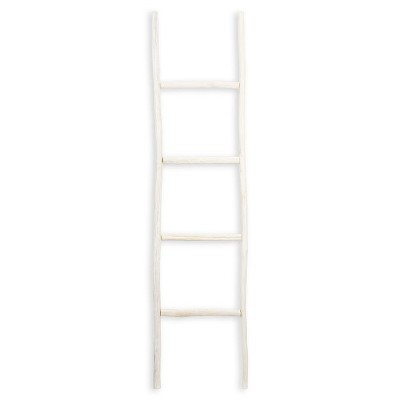 Cheung's Theron White Wash Wood Ladder