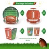 125pcs Super Bowl Themed Disposable Cutlery Set, Serves 25 People, Super Bowl Party Supplies, Includes Plates, Cups, Snack Bowls, and Straws - 3 of 4
