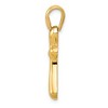 Black Bow Jewelry 14k Yellow Gold Polished Freeform Cross Pendant - 2 of 4