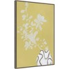 23" x 33" Vanilla Yellow by Design Fabrikken Framed Canvas Wall Art Print - Amanti Art: Modern Lithograph with Polystyrene Frame - 2 of 4