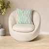 HGTV Art Deco Brushed Faux Fur Pillow Snowbound 14 x 20 inches - 3 of 4