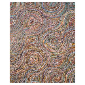 Multi Abstract Tufted Area Rug - (8