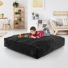 Safstar 57" x 57" Crash Pad Sensory Mat w/ Foam Blocks & Washable Velvet Cover Black - 4 of 4