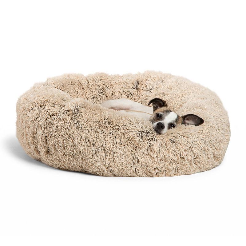 Best Friends by Sheri Donut Shag Dog Bed, 1 of 8