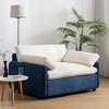 Oversized Chenille Armchair with Pillows,Wide and Deep Upholstered Lounge Chair,Modern Blocking Accent Chair for Living Room–Maison Boucle - 3 of 4