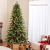 Costway 6/7/8 FT Artificial Christmas Tree with 270 LED Lights, 746 Branch Tips for Home Party - 4 of 4