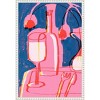 Amanti Art 16"x23" Neon Still Life No 4 by Treechild Framed Canvas Wall Art Print - 3 of 4