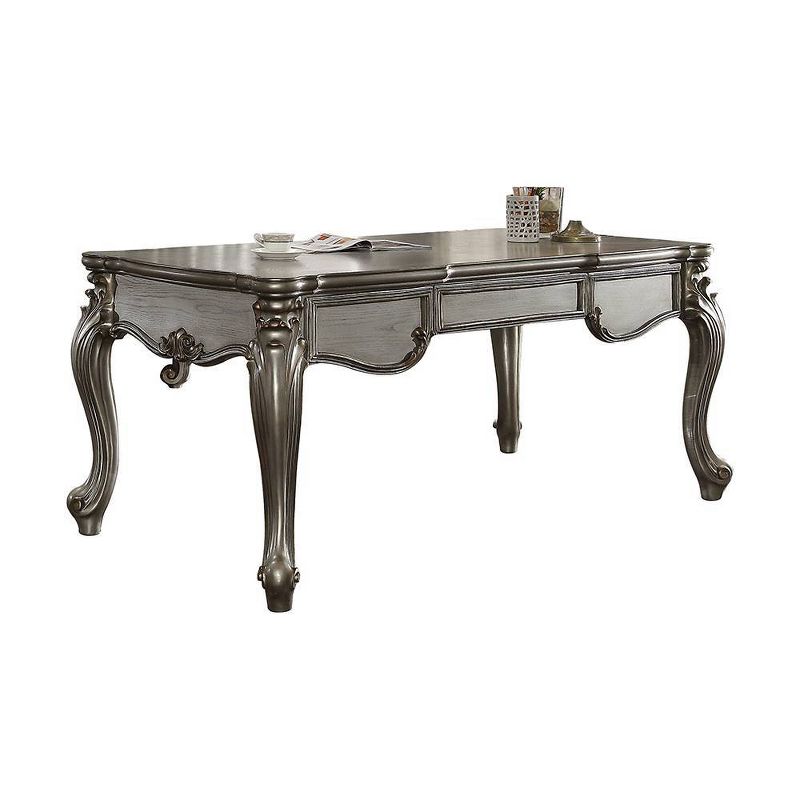 Versailles Executive Desk Antique Platinum - Acme Furniture, 4 of 8