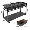 REPTIZOO Reptile Tank Stand Terrarium Cabinet with Breeding Boxs for 48”Lx18”W Reptile Terrarium - 4 of 4