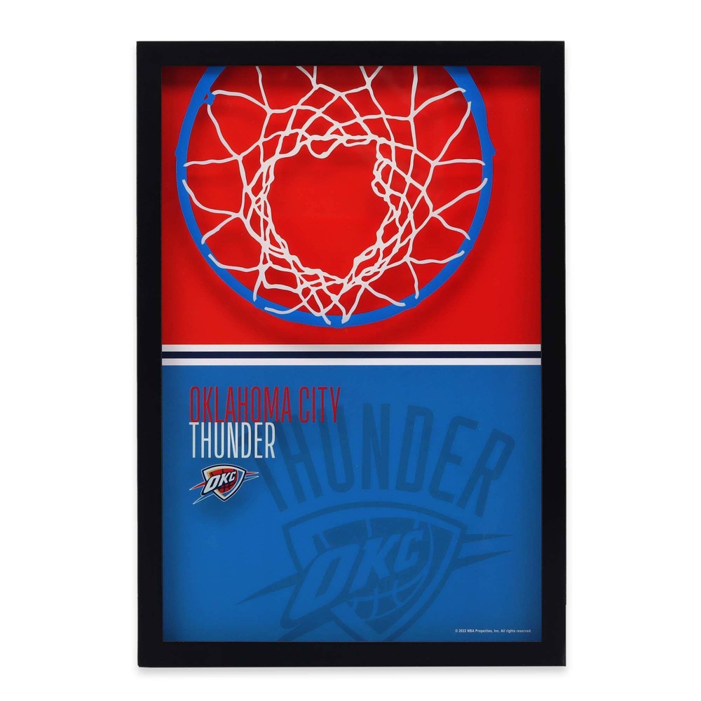 Photos - Wallpaper NBA Oklahoma City Thunder Print-On Glass Wall Sign