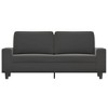 vidaXL 2-Seater Microfiber Sofa - Dark Gray - Durable Upholstery, Adjustable Comfort - Modern Design for Living Room, Lounge, or Office. - 2 of 4
