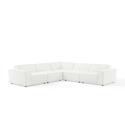5pc Restore L-Shaped Sectional Sofa White - Modway