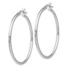 Black Bow Jewelry 2mm Polished Sterling Silver Round Hoop Earrings, 41mm (1 5/8 in) - 2 of 4