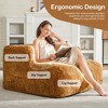 Itopfox Large Plush Bean Bag Chair with Ottoman, Memory Foam Filled, Waterproof & Non-Slip, No Assembly Needed, for Living Room, Bedroom, Office - 2 of 4