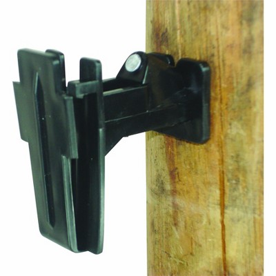 Field Guardian Wood Post - 2" Polytape Nail on offset Insulator - Black