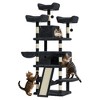 Large Cat Tree for Big Cats, Multi-Level Cat Tower for Indoor Cats, Scratching Post,Condo,Platforms,Cat Tunnel,Hammock,Feeding Station,Pet Play House - 3 of 4
