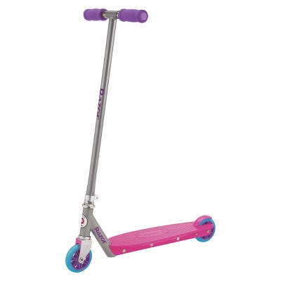 pink and purple scooter