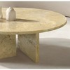 Lyngins Genuine Marble Round End Table, Natural Marble Small Coffee Table, Stone Side Table for Living Room, Nightstand with Semi-Polished Surface - 4 of 4