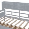 NicBex Twin Size Wooden Daybed, Modern Sofa Bed Frame with 2 Storage Drawers and Bedside Shelves for Boy and Girl - 3 of 4