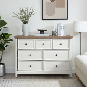 CAVINAS Modern 7 Drawers Dresser Closet Organizers and Storage Chest of Drawers with Metal Pulls for Living Room, Bedroom - 1 of 4