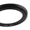Unique Bargains Metal Aluminum Durable Lightweight Camera Stepping Rings Black 1 Pc - 4 of 4