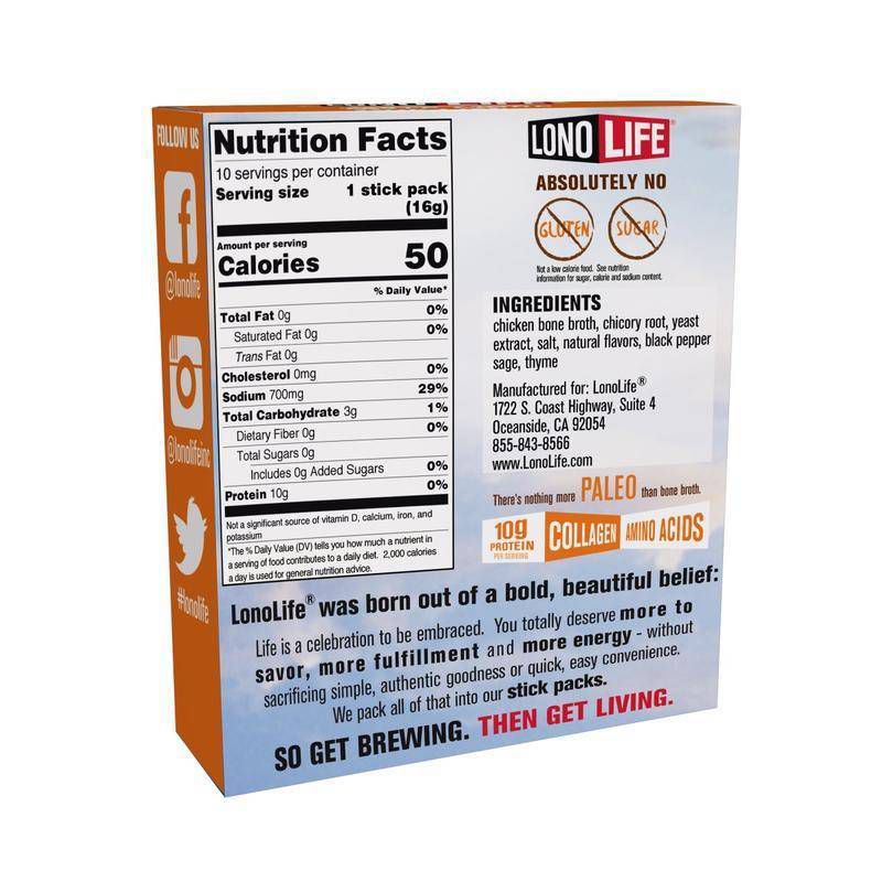 LonoLife Gluten Free Chicken Bone Broth Packets - 2.24oz/4pk, 5 of 6