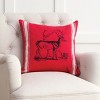 C&F Home 20" x 20" Stag Feed Sack Feed Sack Christmas Throw Pillow - 2 of 2