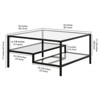 Black Bronze Square Coffee Table - Henn&Hart - 3 of 4