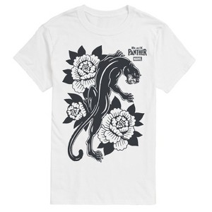 Men's - Marvel - Black Panther Old School Tattoo Short Sleeve Graphic T-Shirt - 1 of 3