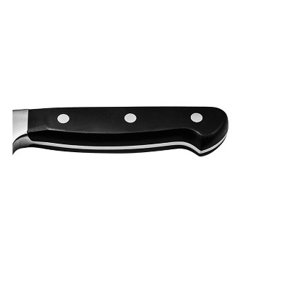 Acero 8" Black Handle High Carbon Steel Serrated Bread Knife