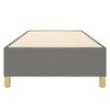 vidaXL Bed Frame Dark Gray Polyester, Plywood, Engineered wood Twin - 4 of 4