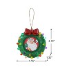 Mr. Christmas 4 in. Green Wreath Picture Frame Recordable Ornament - 3 of 3