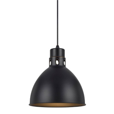 10.75" x 10" Metal Webster Pendant Dark Bronze - Cal Lighting