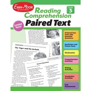 Reading Comprehension: Paired Text, Grade 3 Teacher Resource - (Reading Comprehension: Reading Paired Text) by  Evan-Moor Educational Publishers - 1 of 1