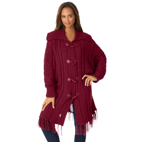 Jessica London Women's Plus Size Duster Zip Sweater : Target