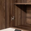 South Shore 65.25" 2 Door Helsy Storage Unit Natural Walnut: Laminated Particle Board, 6 Shelves, Office Cabinet - 3 of 4