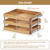 3 Tier Pull Out Cabinet Organizer, Heavy-Duty Pull Out Drawer, Slide Out Wood Shelf for Cabinets - 3 of 4